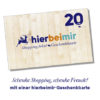 Geschenkgutschein «hierbeimir»