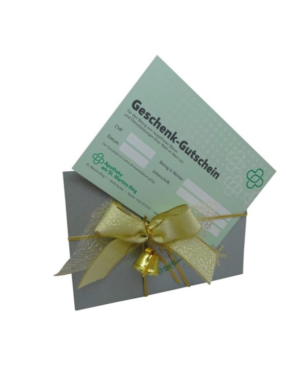 Gutschein der Apotheke am St. Martins-Ring ab 10.- CHF