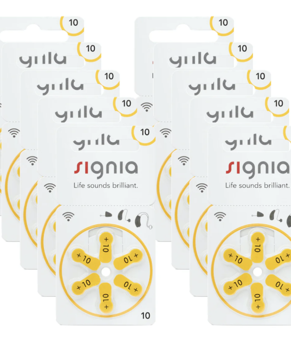 60 x Signia Hörgerätebatterien 10 Zink-Luft (10 Blister a 10 Stk.)