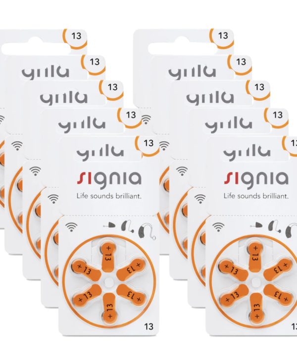 60 x Signia Hörgerätebatterien 13 Zink-Luft (10 Blister a 6 Stk.)